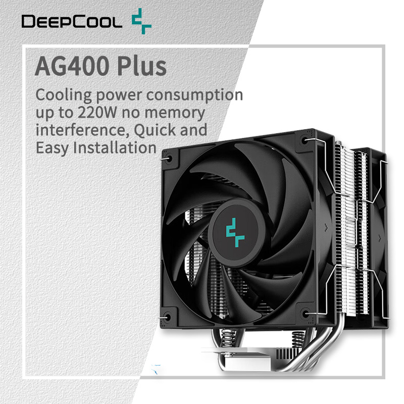DEEPCOOL AG400 4 Heat pipes Du - Cpu Heatsink recension och pris