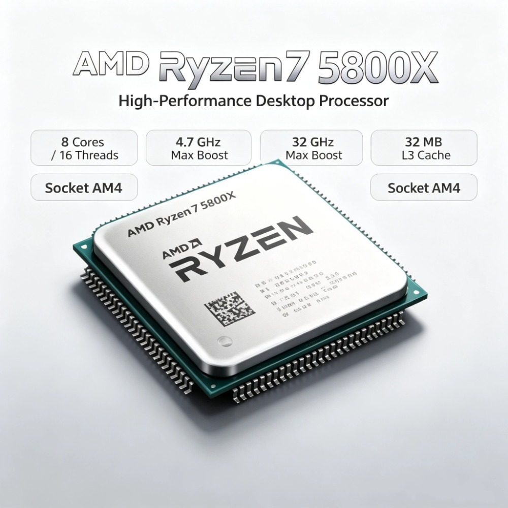 AMD Ryzen 7 5800X Unlocked Ove - Cpu Fan recension och pris
